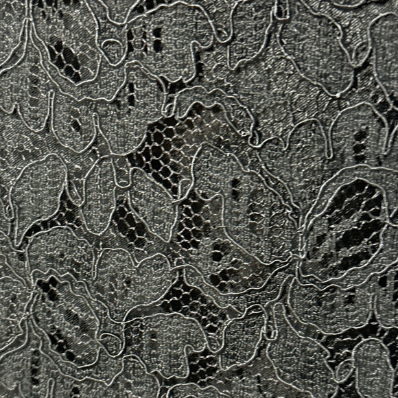 Lace overlay sleeveless midi fit'n'flare dress princess seams YKK invisible zip - Picture 4 of 9